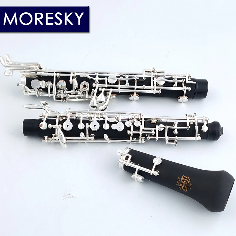 MORESKY Professional C Key Oboe Full-automatic Style Silver Plated Keys S12