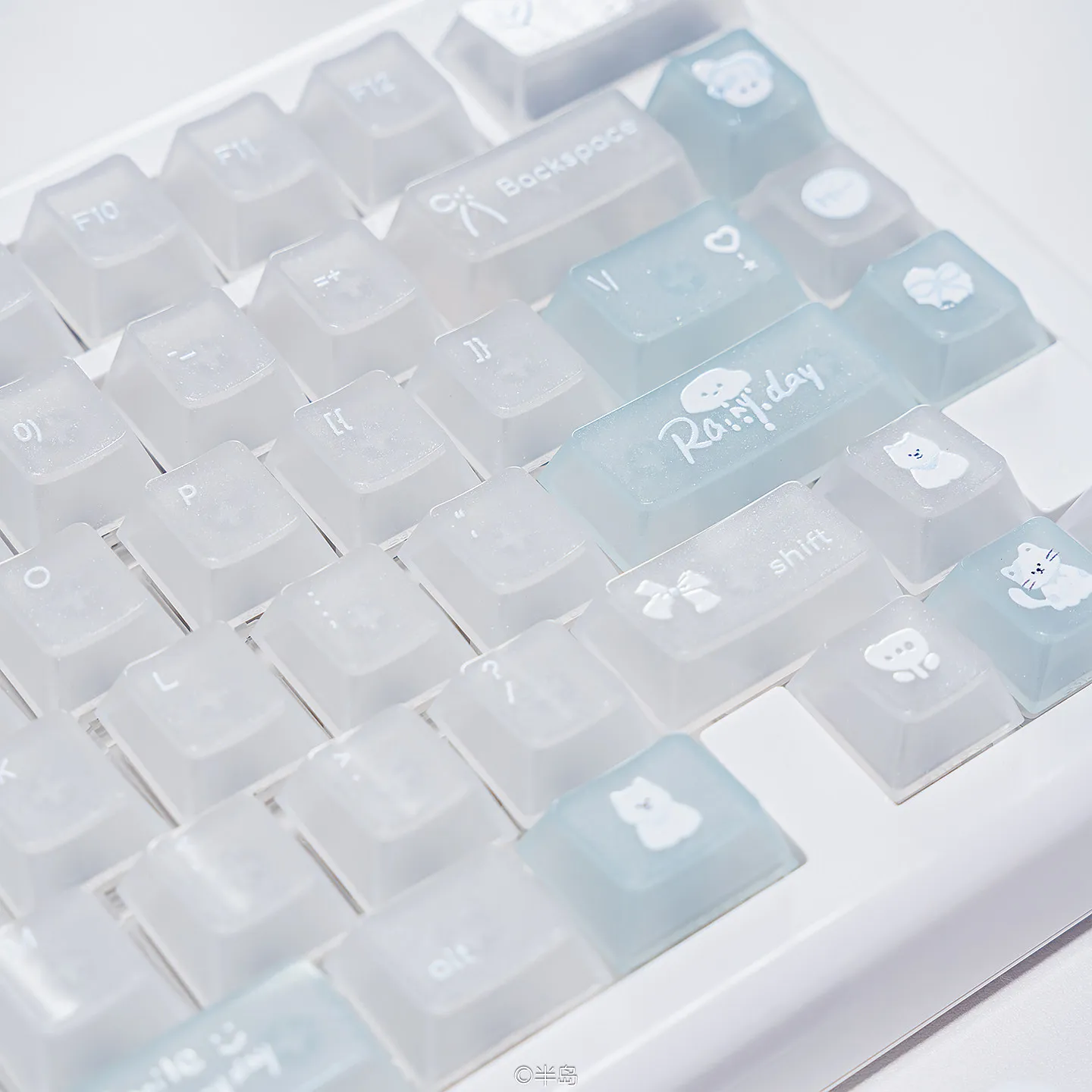 URE Journal Diary Shimmer Glitter Keycaps Cherry Profile PC Keycap Set Custom Cute For MX Cherry 61 64 87 96 Mechanical Keyboard
