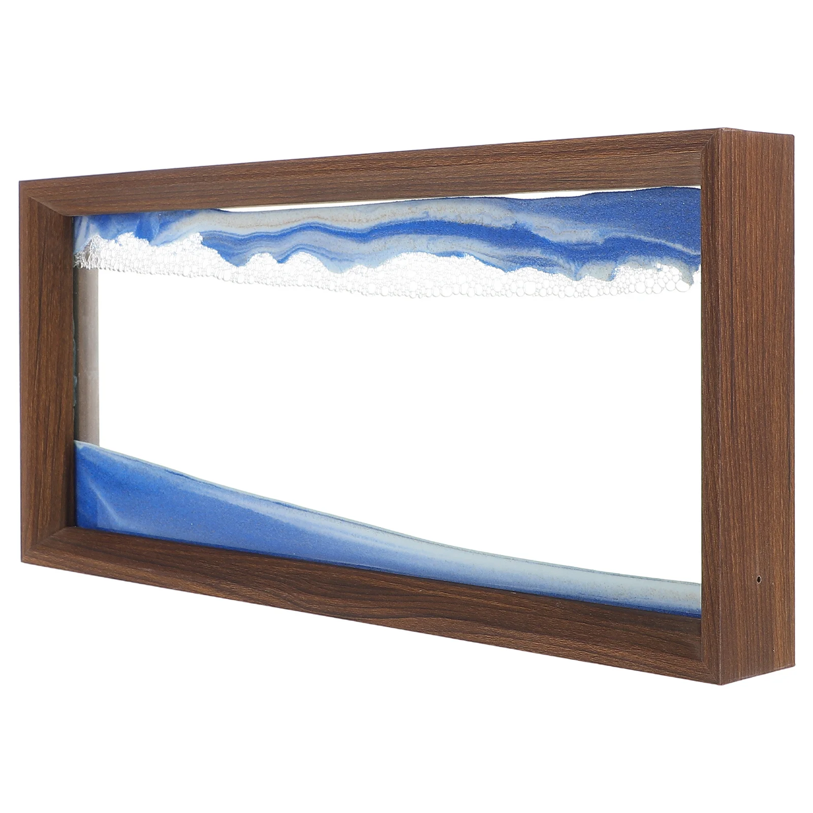 Arte della sabbia che scorre Pittura con sabbia in movimento Ornamento da tavolo Decorazioni per la casa per ufficio Decorazione rilassante per cornici con sabbie mobili