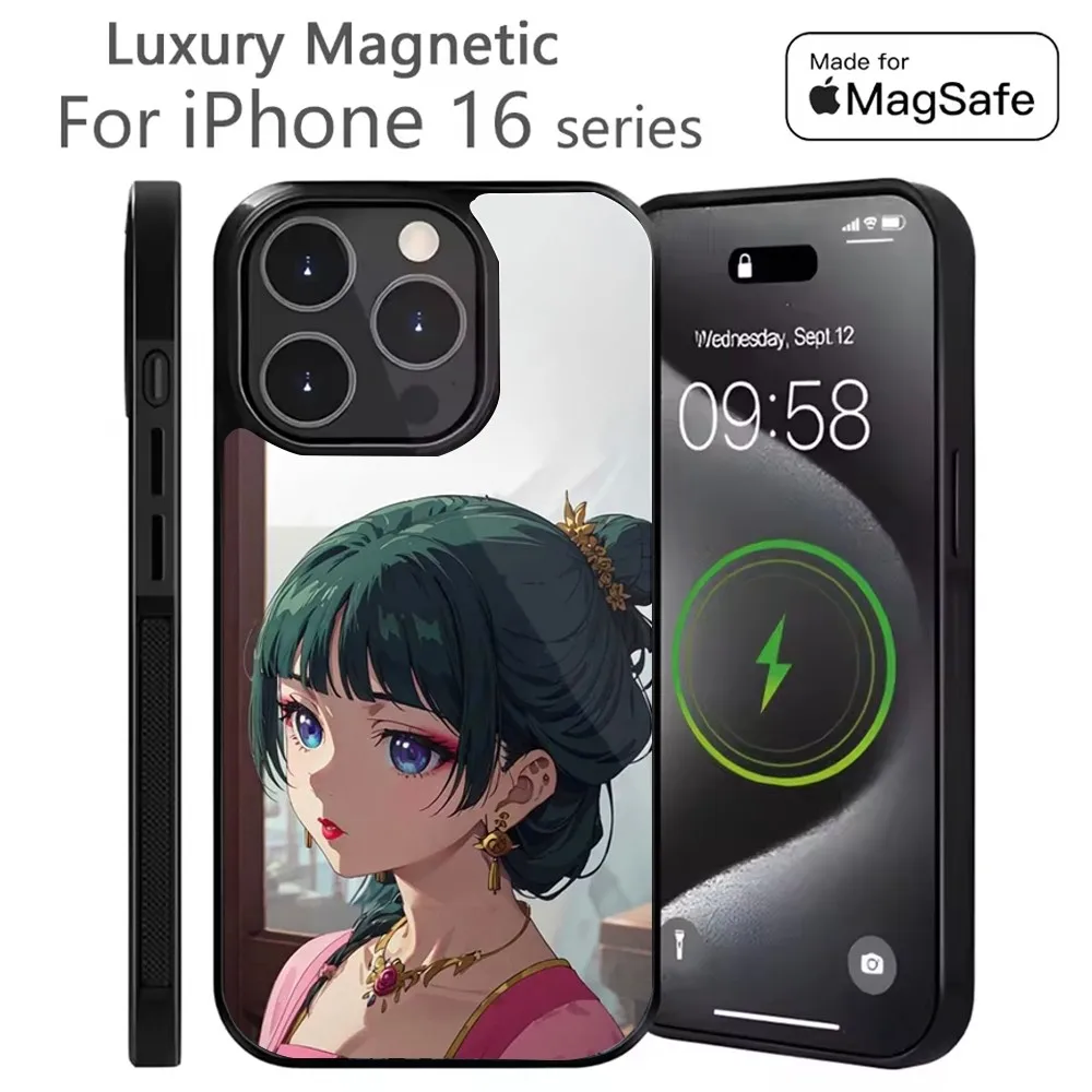 

Diaries Maomao Jinshi Phone Case For iPhone 16,15,14,13,12,11,Plus,Pro,Max Mini Magsafe Magnetic Wireless Charging
