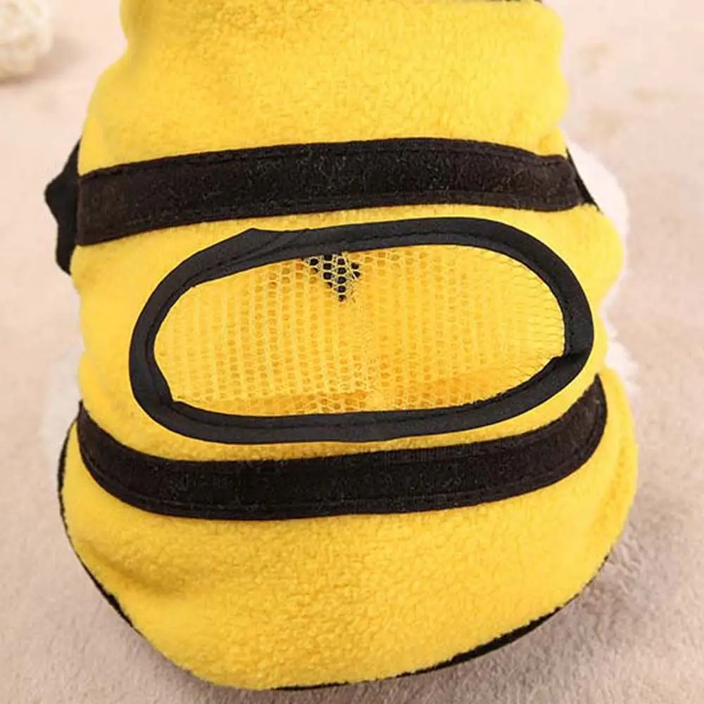 Comfotable Fleece Teddy Clothing Bee Puppy Dog Hoodie Coat Pet Clothes Costume