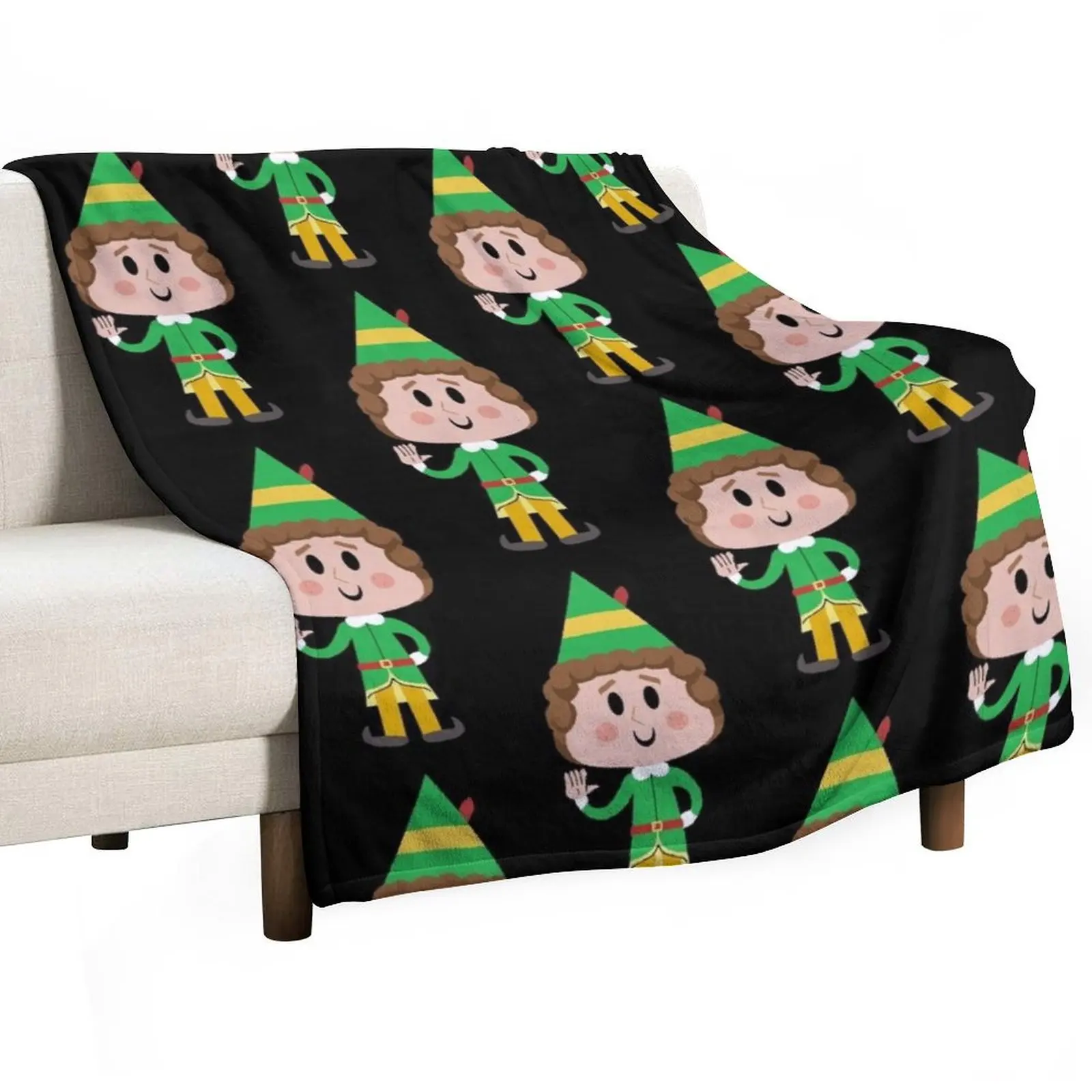 buddy the elf Throw Blanket Bed Fashionable Vintage christmas decoration Personalized Gift Flannels Cute Plaid Blankets