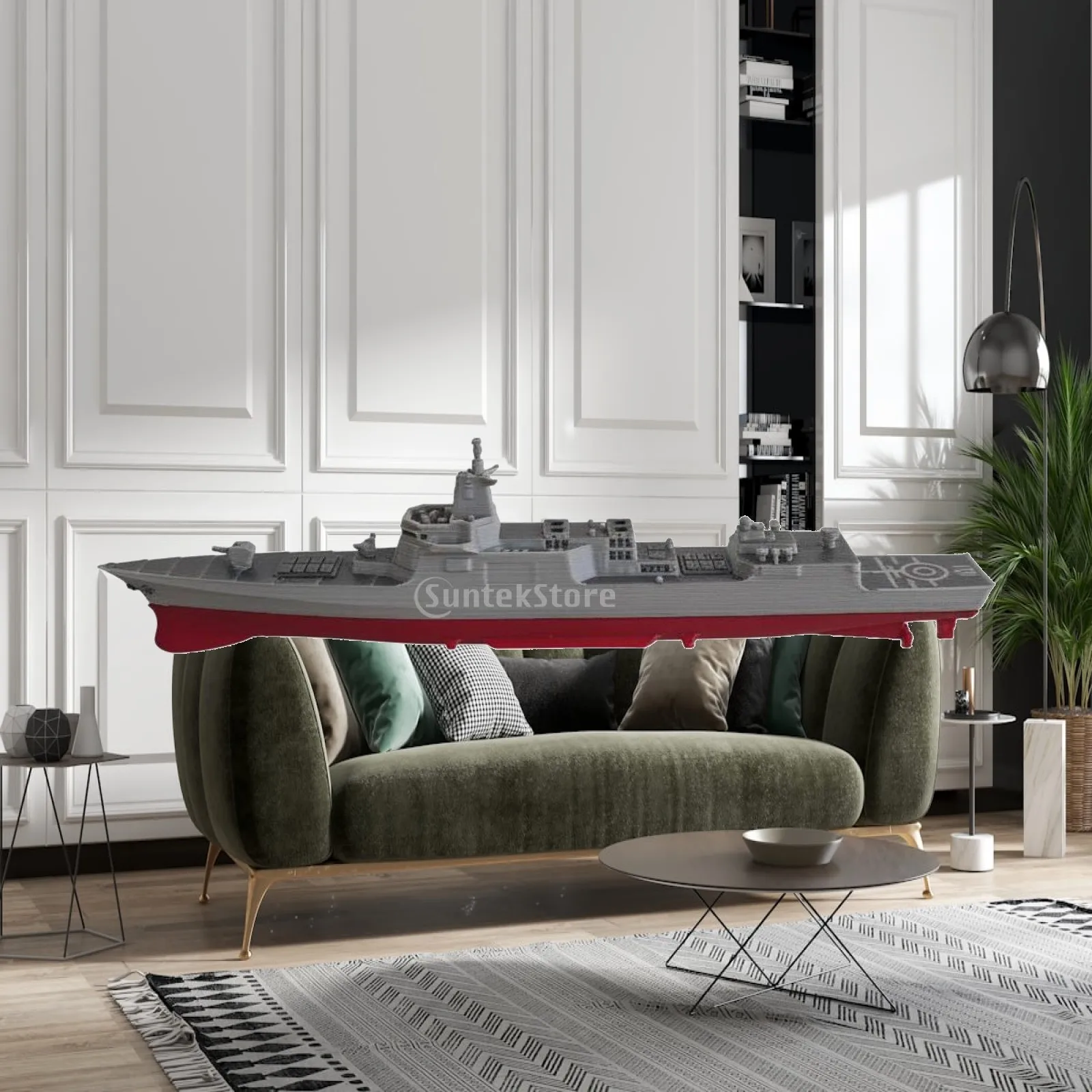 Modern Warship Model 1 1500 Scale Type 055 Replica for Desk Display Naval Vessel Collectible PLA Craft
