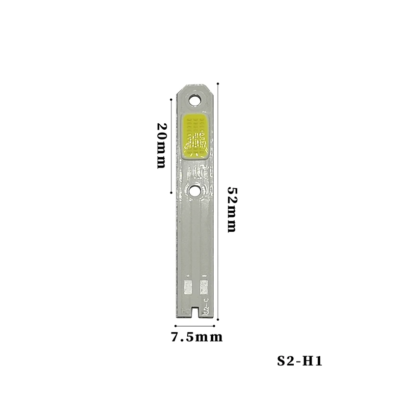 10 قطعة CSP led سيارة ضوء cob مصدر ضوء متكامل سيارة العلوي S2 H1/H4/H7 led سيارة مصدر ضوء 9-9.5 فولت 1500mA 15 واط 6000-6500 كيلو