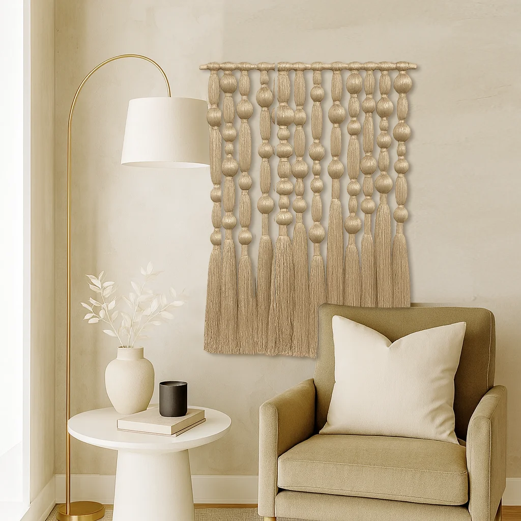 

Modern Woven Fabric Textured Macrame Tapestry Decorative Wall Hanging Art Design Home Decoration Wall Decor for Living Room Gift