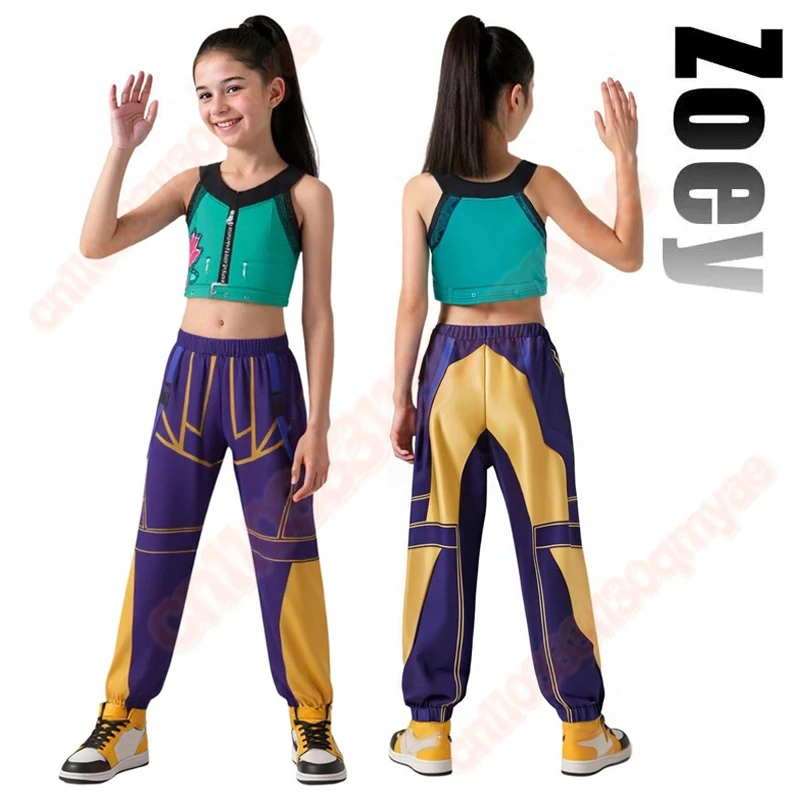 2025 어린이 조이 미라 루미 3D 프린트 코스프레 의상 할로윈 카니발 K팝 헌터 걸 그룹 아이돌 롤플레잉 드레스업 의상