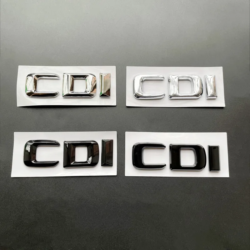 Emblema 3D ABS cromado con letras CDI para maletero de coche, para Mercedes Benz ML 320 270 C220 W204 A B GLK 220 CDI, accesorios adhesivos.