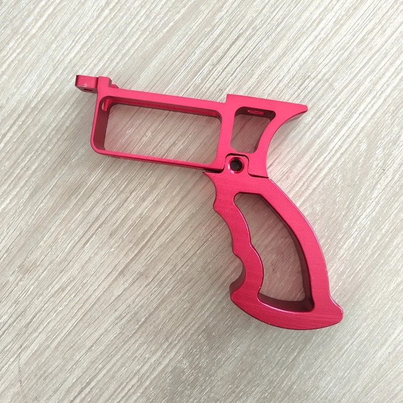 Aluminum Alloy Rear Handle Grip Slingshot Accessories Hole Distance 9.2cm Detachable Oblique Grip Handle Grip Combination Set