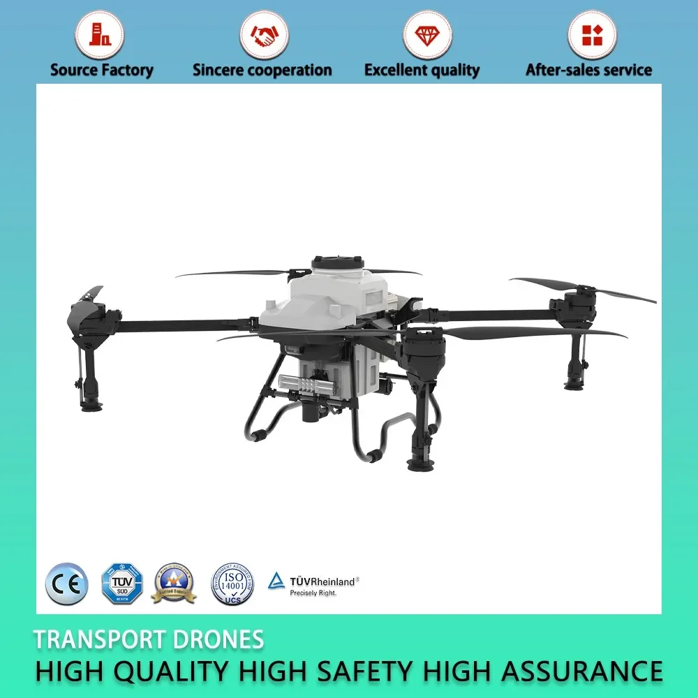 Large-Load Transport Electric Drones are Used for Agricultural Spraying and are Also Suitable for Transport In Hazardous Areas