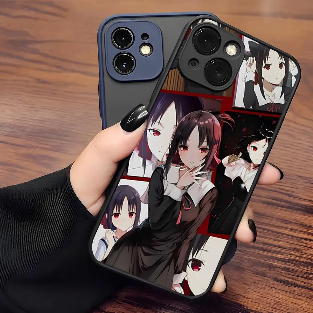 Kaguya Sama Love Is War Phone Case Matte Transparent For 16 15 IPhone 12 11 13 Pro Max X XR XS 8 SE Cover