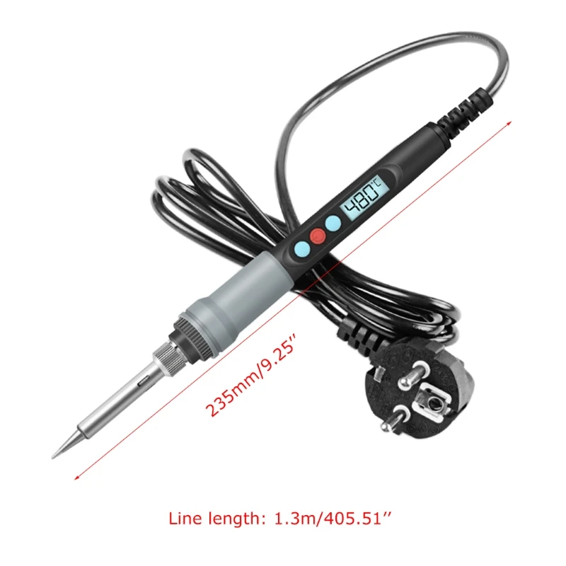 Màn Hình Hiển Thị Kỹ Thuật Số Điện Mỏ Hàn Bộ Màn Hình Hiển Thị LCD 90W Làm Nóng Bên Trong Typ Thả Con Tàu