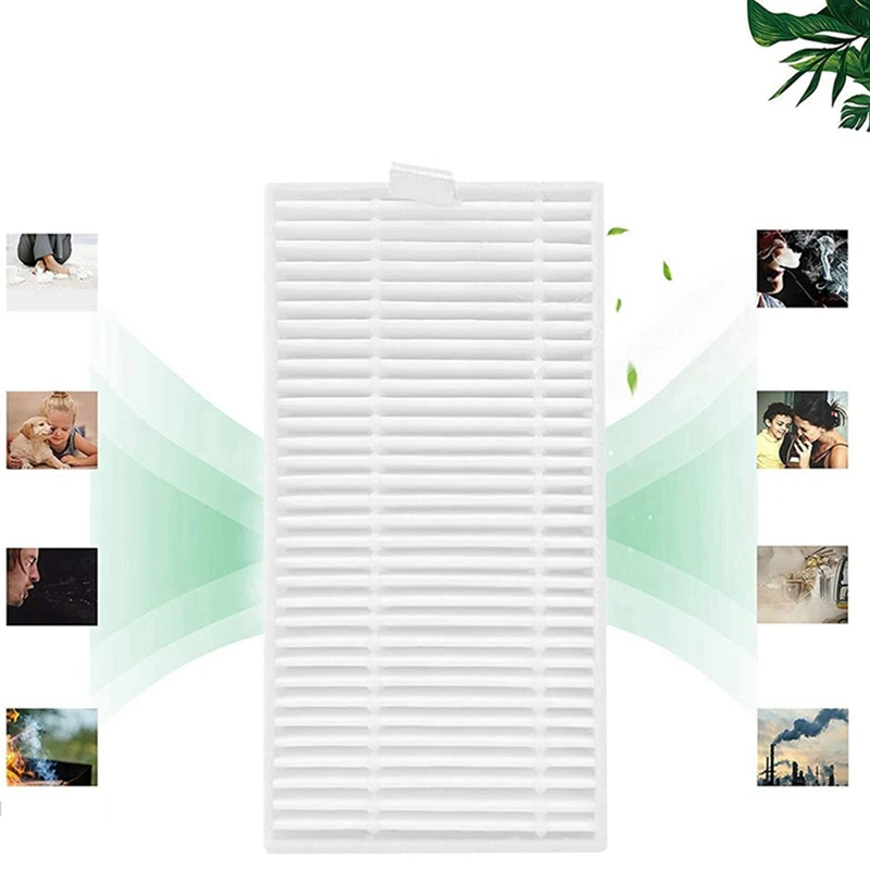 9ชิ้นตัวกรองล้างทำความสะอาดได้สำหรับเปลี่ยนหุ่นยนต์ดูดฝุ่น viomi Alpha 2 Pro