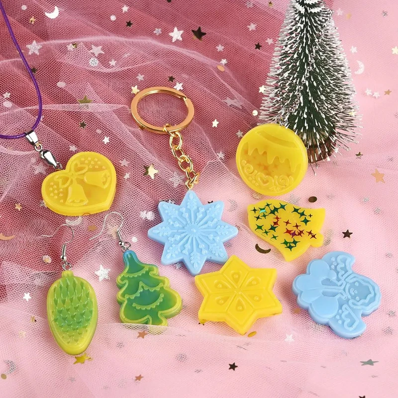 크리스마스 몰드 DIY 레진 크리스탈 에폭시 몰드 눈송 - Resin Jewelry Kit 리뷰 및 가격