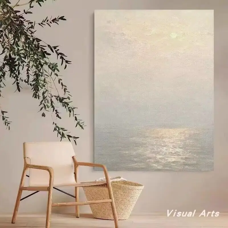 Nordic Abstract Sunrise Living Room Decoration Painting Simplicity Restaurant Bedroom Mural Sofa And Room Background Decorative