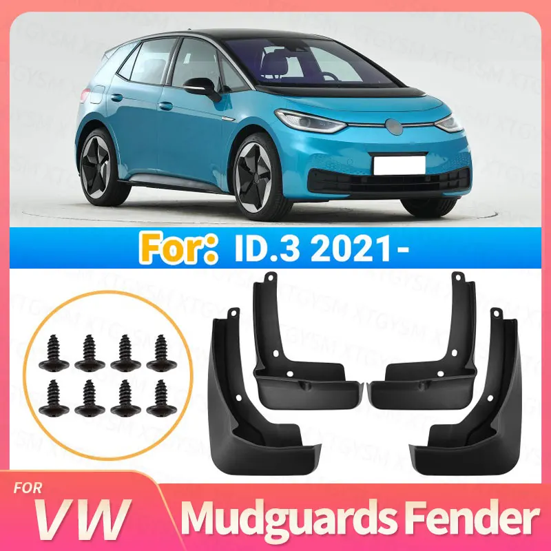 Mudguards Accessories FOR VW Volkswagen ID.3 2021-2026 Auto Mud Flaps Exterior Styling Accessory Anti Splash Mudguards Custom