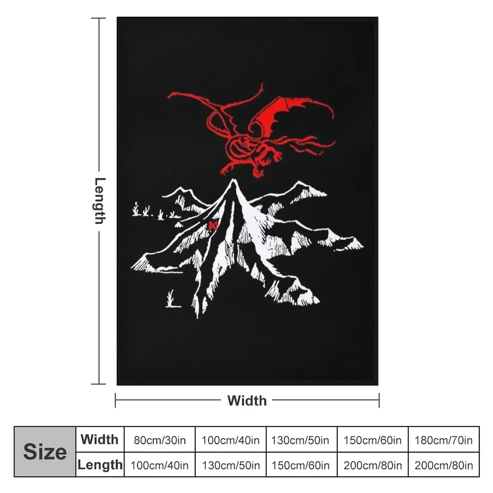 Mountain Erebor Throw Blanket Hair Hairys Giant Sofa Large Blankets