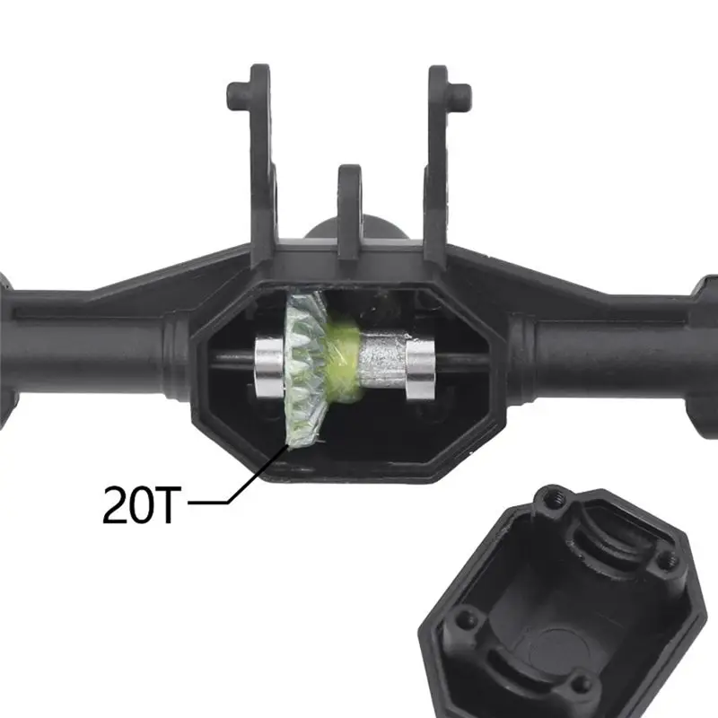 ABJL Front Rear Straight Complete Axle Set for 1/18 for Traxxas for Trx-4m RC Crawler Replacement Upgrade Parts