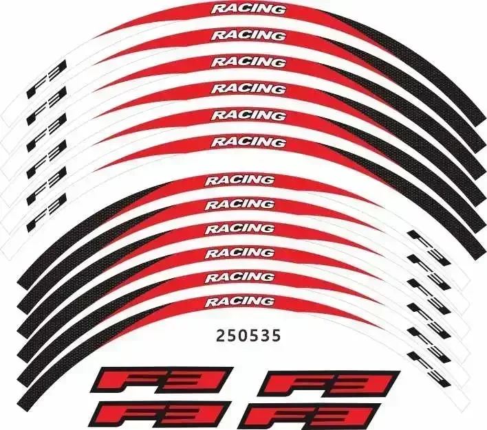 For MV AGUSTA F3 Motorcycle Parts Contour Wheel Decoration Decal Sticker - A Motor