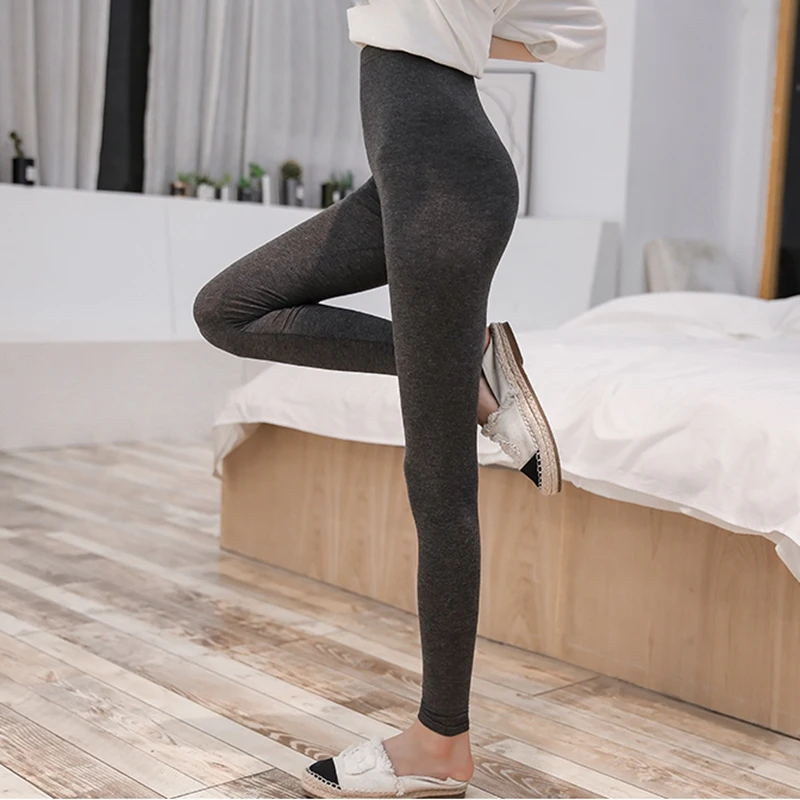 Plus size Women classic Leggings Seamless High Waist Female Clothing Solid Casual Skinny Lady Modal Leggins Girl Ninth pants 3XL