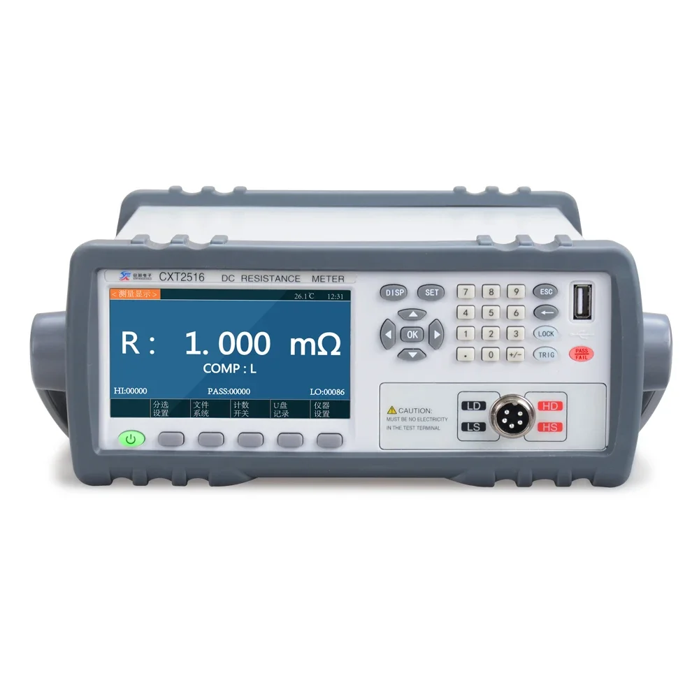 

for CXT2516 Series DC Resistance Tester 4.3-inch IPS Display High Precision Wide Range The Highest Resistance Accuracy 0.05%