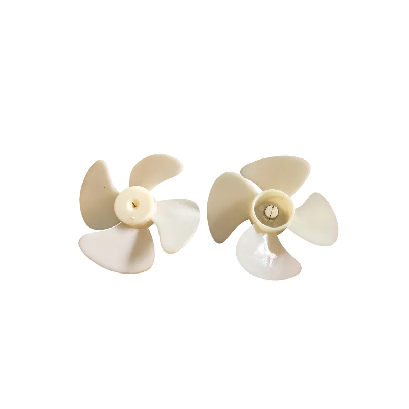 2pcs/lot Fridge Parts Plastic Fan Blade 4-blade 8cm Diameter Refrigerator Parts Central Hole 3mm