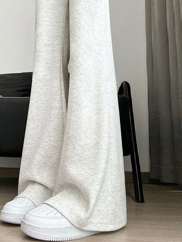 ey Hoge taille Slim Fit Spor Micro Flared Broek Dames Winter Casual Wijde Pijpen Jeans Petite American Sle Comfortabel