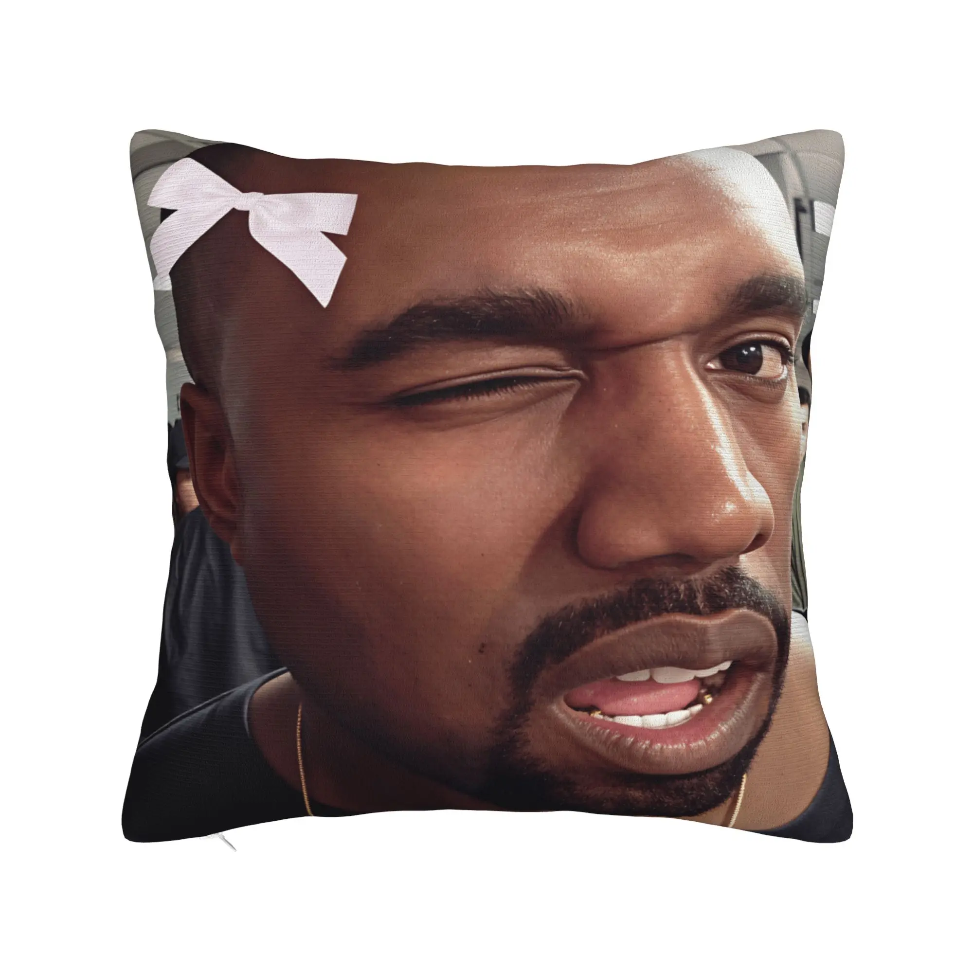 Kanye West Meme Pillow Case  Square Pillow Cover For Living Room Chair Fashion Cushion Cover