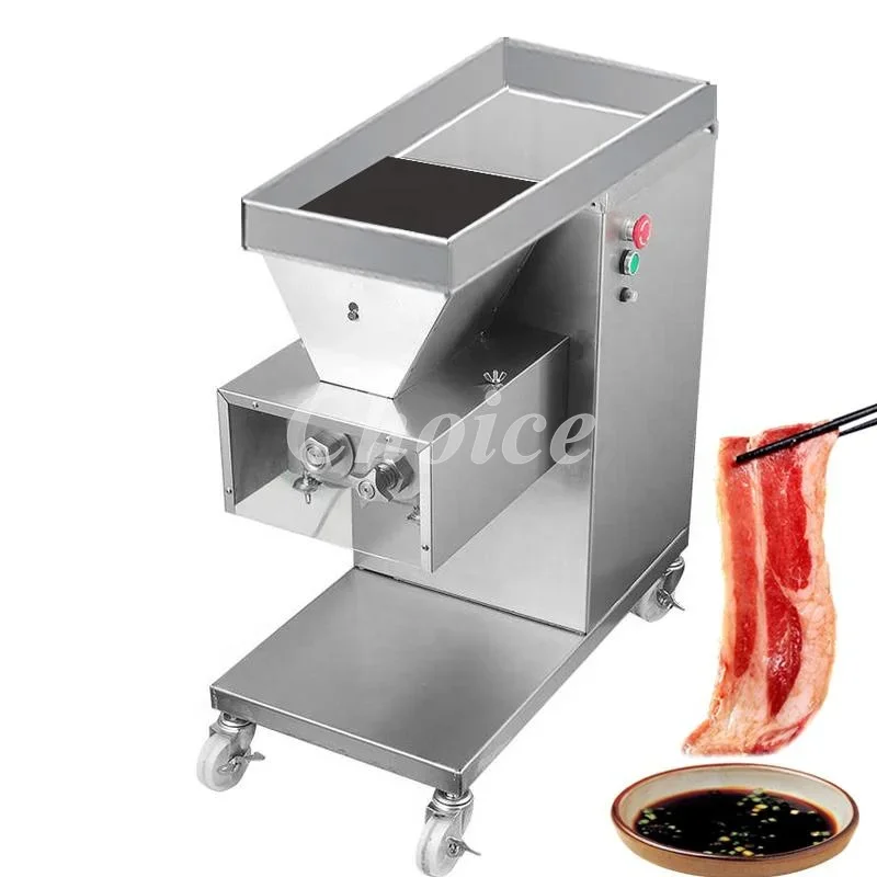 

Vertical Stainless Steel Fresh Meat Slicing Cutting Commercial Electric Meat Slicer Cutter for Restaurant Sale