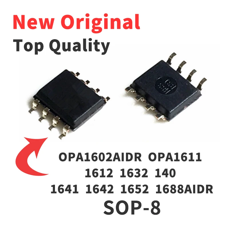 1 Pcs OPA140AIDR OPA1611AIDR OPA1602AIDR OPA1612AIDR OPA1641AIDR OPA1642AIDR OPA1652AIDR SOP-8 New Original Chip IC