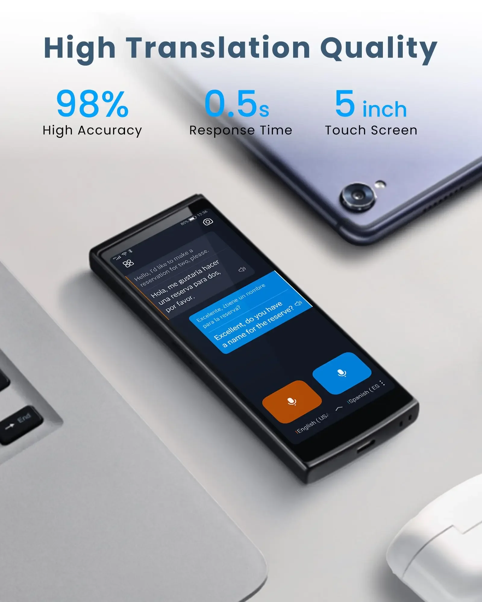 

IFLYTEK 4.0 Electronics Translator Machine Multiple Language Voice for Lawyer International Students Outdoor