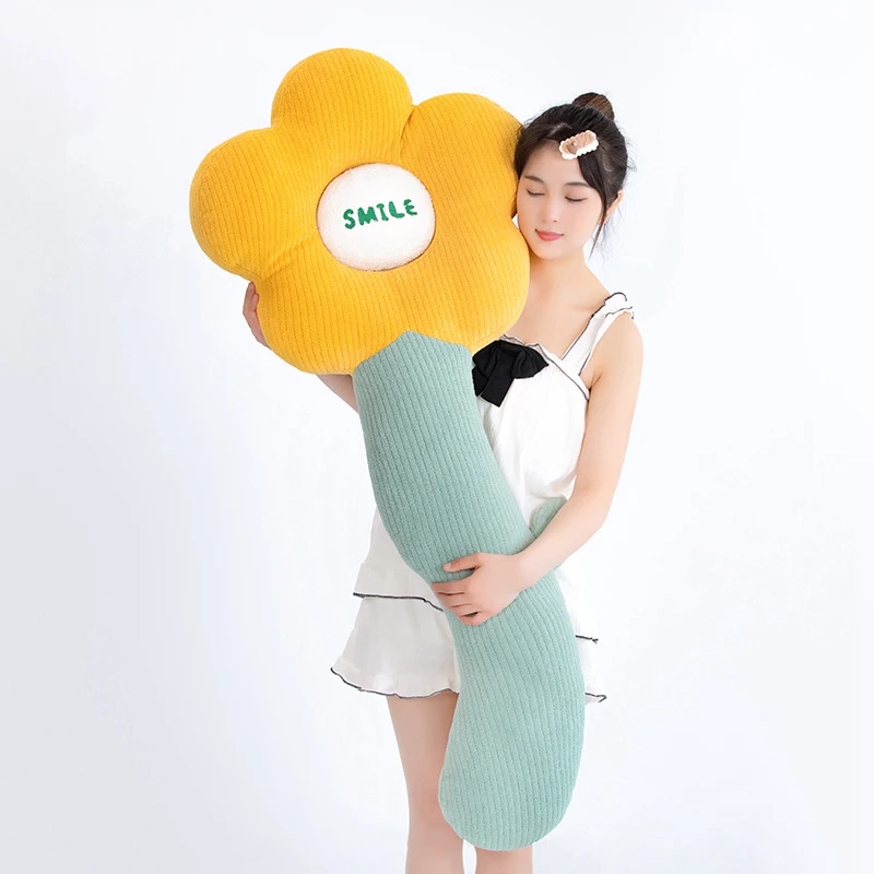 130cm creativo grande cuscino girasole cuscino fiore farcito cuscino lungo divano cuscino decorativo cuscino da comodino regalo di compleanno