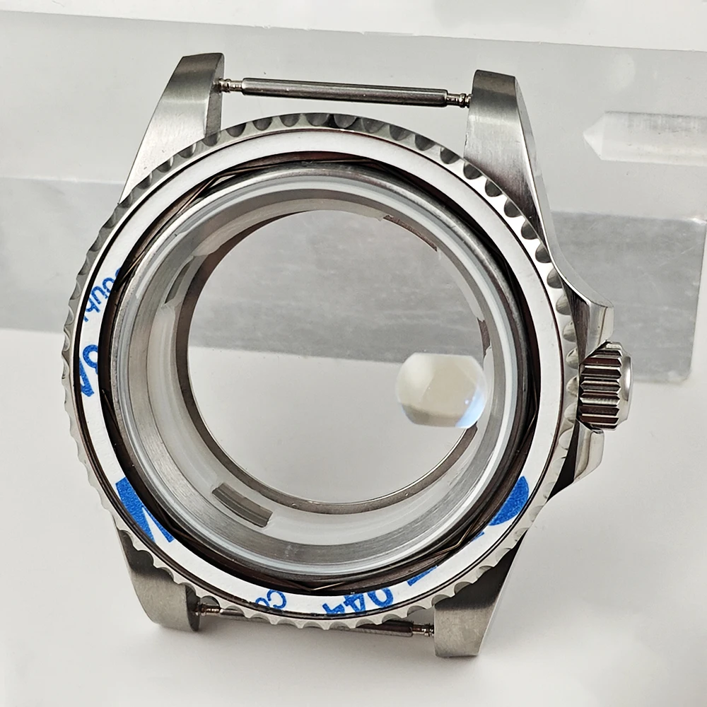 

40MM Stainless Steel Case Mineral Glass Mirror Magnifier Watch Modification Accessory 8215/2813 Movement