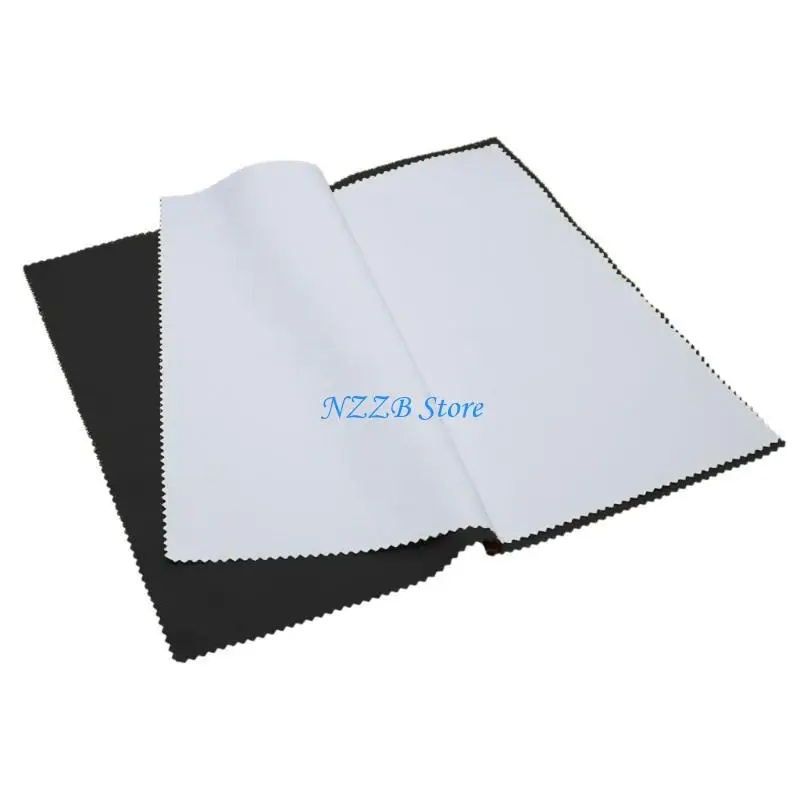 

T21F Reliable Silver Cleaning Cloth Double Sided Jewelry Polishing Cloth for Girls