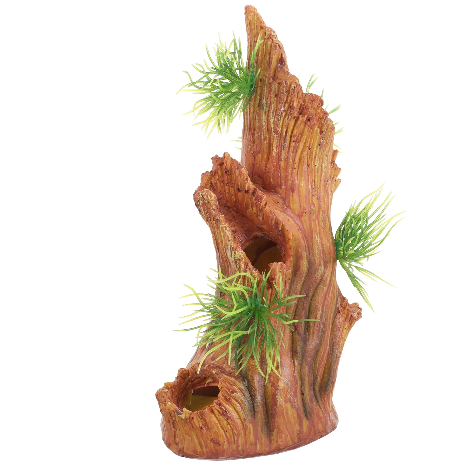 

Lifelike Resin Tree Stump Craft Aquarium Decoration Fish Tank Landscape Underwater Fish Shrimp Hiding Place Decor
