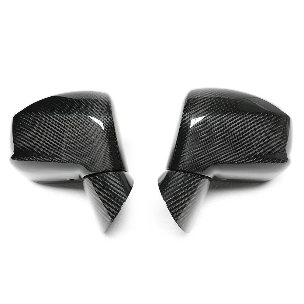 Dry Carbon Fiber Rearview Side Mirror Cover Caps Replacement 4PC Set for Nissan GTR R35 2008-2024