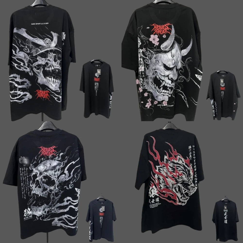 JAPAN BUSHIDO Anime Printed Men T-shirt City Fitness Training Sportswear Loose Casual Crewneck Men's T Shirts Couples Cotton Tee