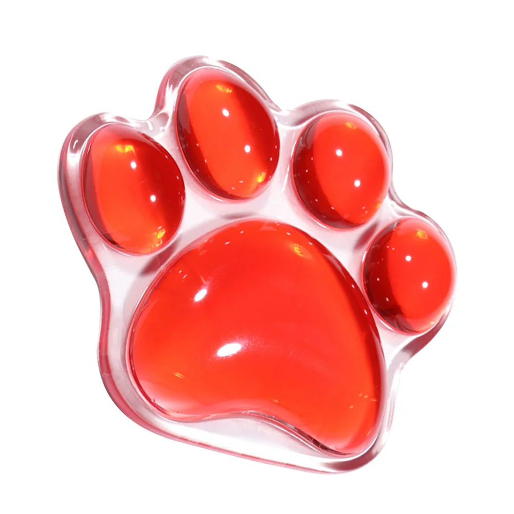 

Transparent Cat Paw Wrist Pad Silicone Keyboard Mouse Rest Gaming Desk Mat Nonslip Office Computer Accessory
