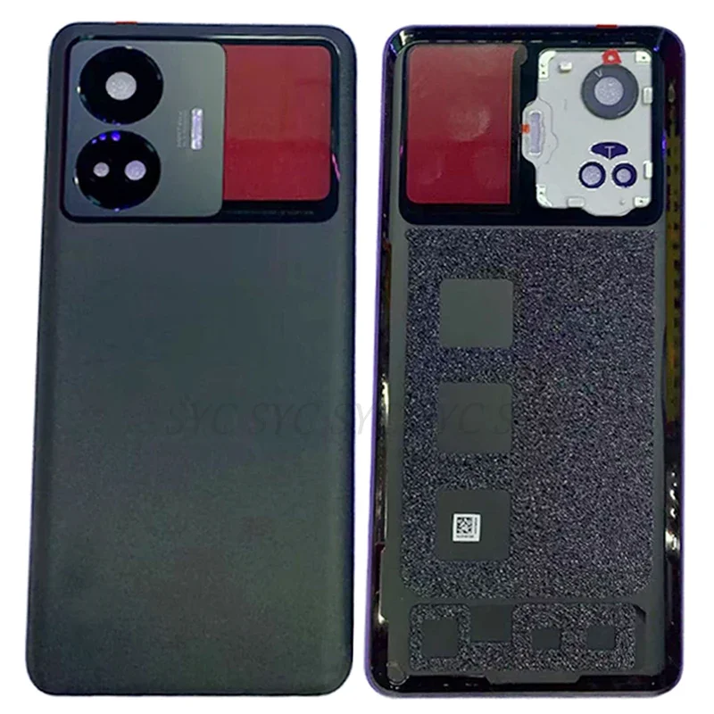 Cubierta de batería de puerta trasera, funda carcasa para Realme GT Neo 5, cubierta trasera con piezas de reparación de lentes de cámara