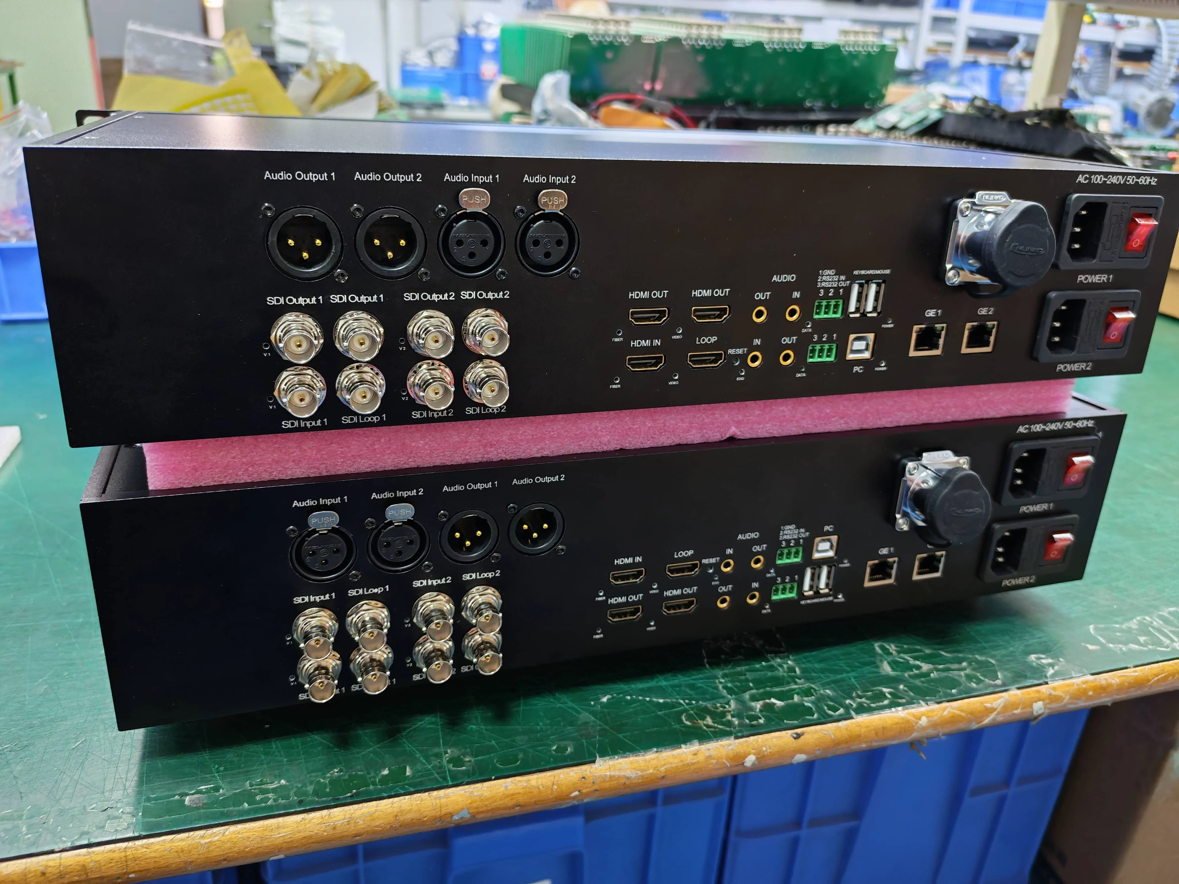 OEM 12G SDI Video, 4K60Hz HD-MI With KVM, XLR Audio and 1GB Ethernet Over Neu-trik Fiber Connector