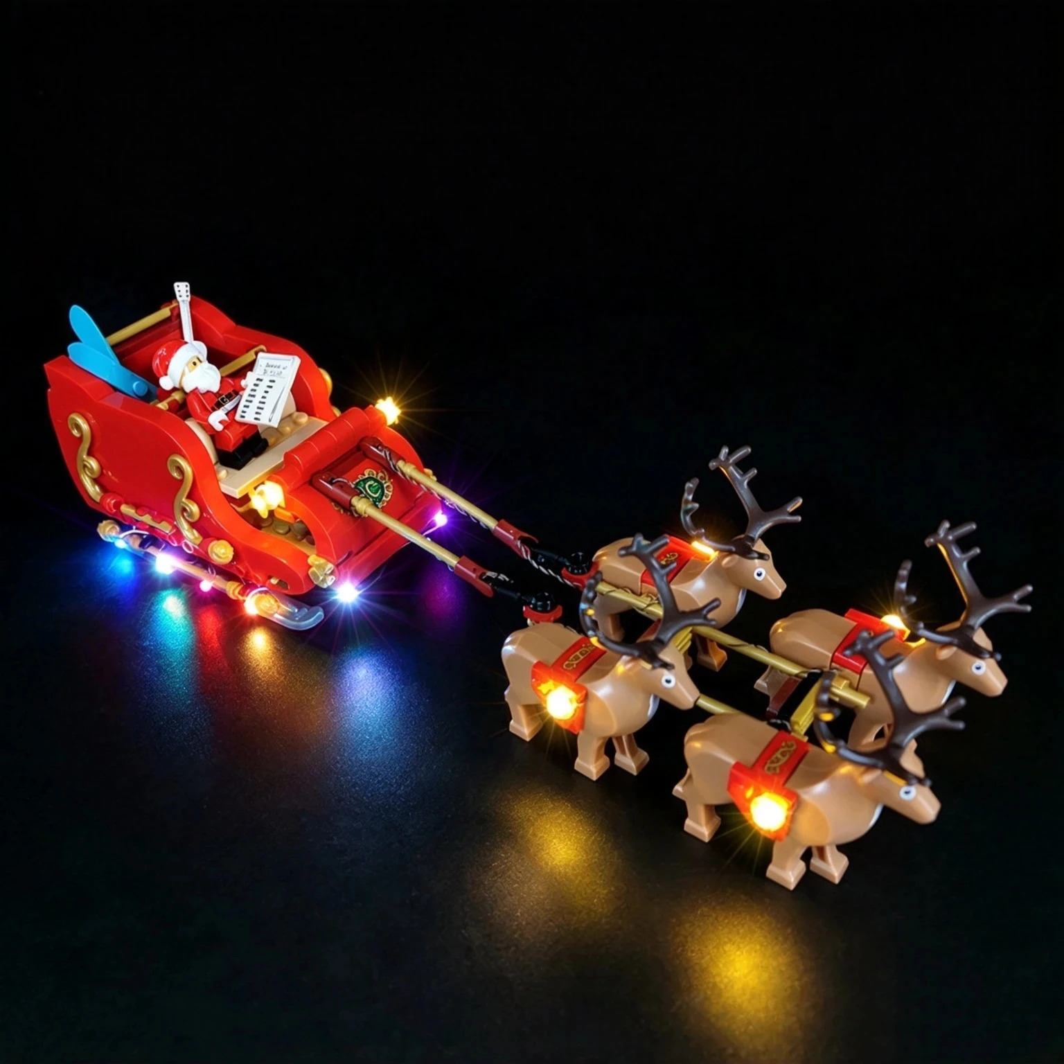 LYBMTWF LED Lighting Kit Compatible with Lego 40499 Santa's Sleigh  (NOT Include The Model Bricks)