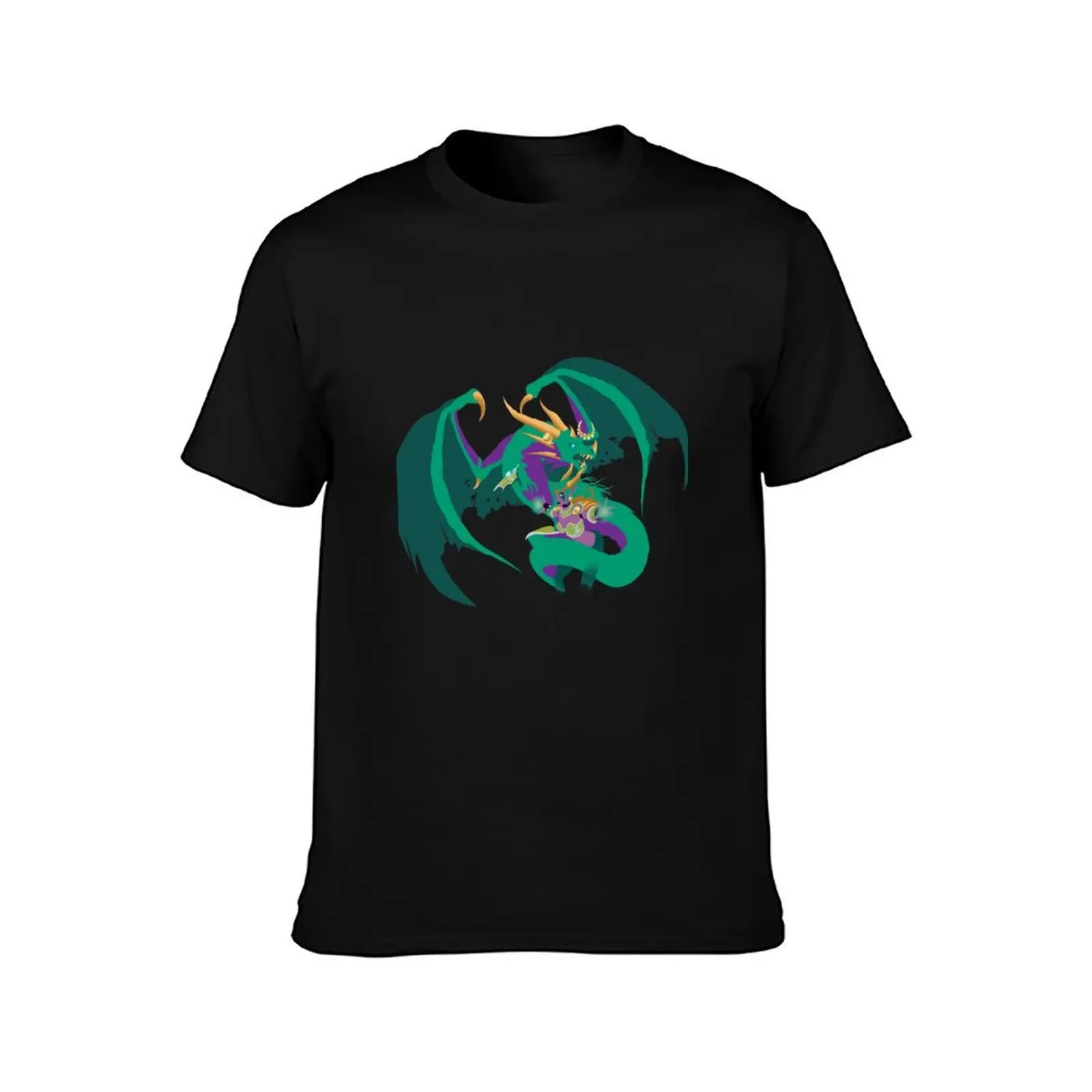 تي شيرت Ysera and her Dragon على شكل رجل تي شيرت مصمم قطن تي شيرت رجالي 100%