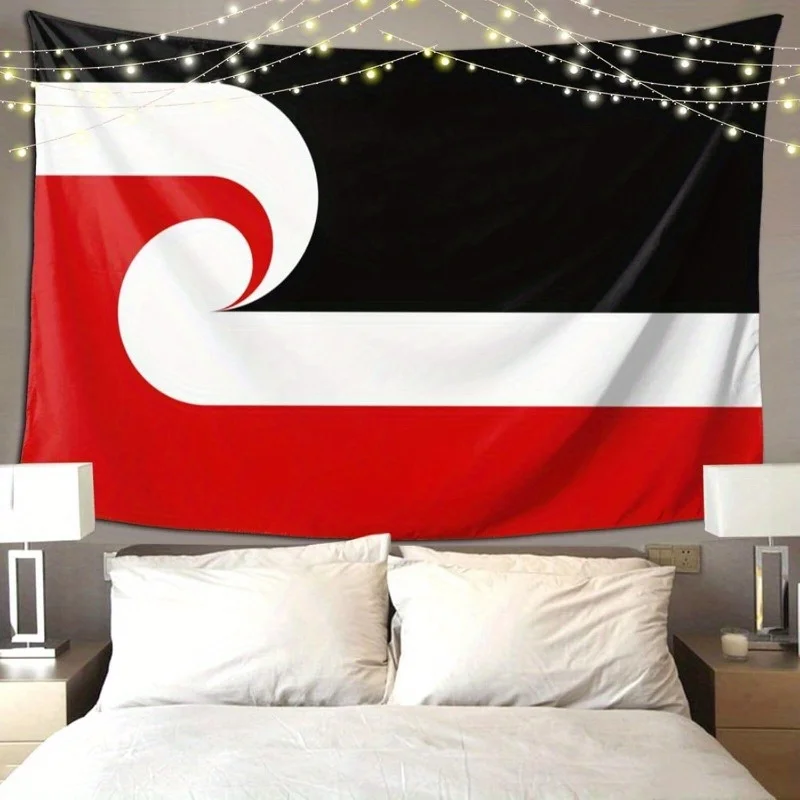 1pc Maori Sovereignity Bewegung Flagge Tapisserie Wandbehang Ästhetische Wohnkultur Tapisserie