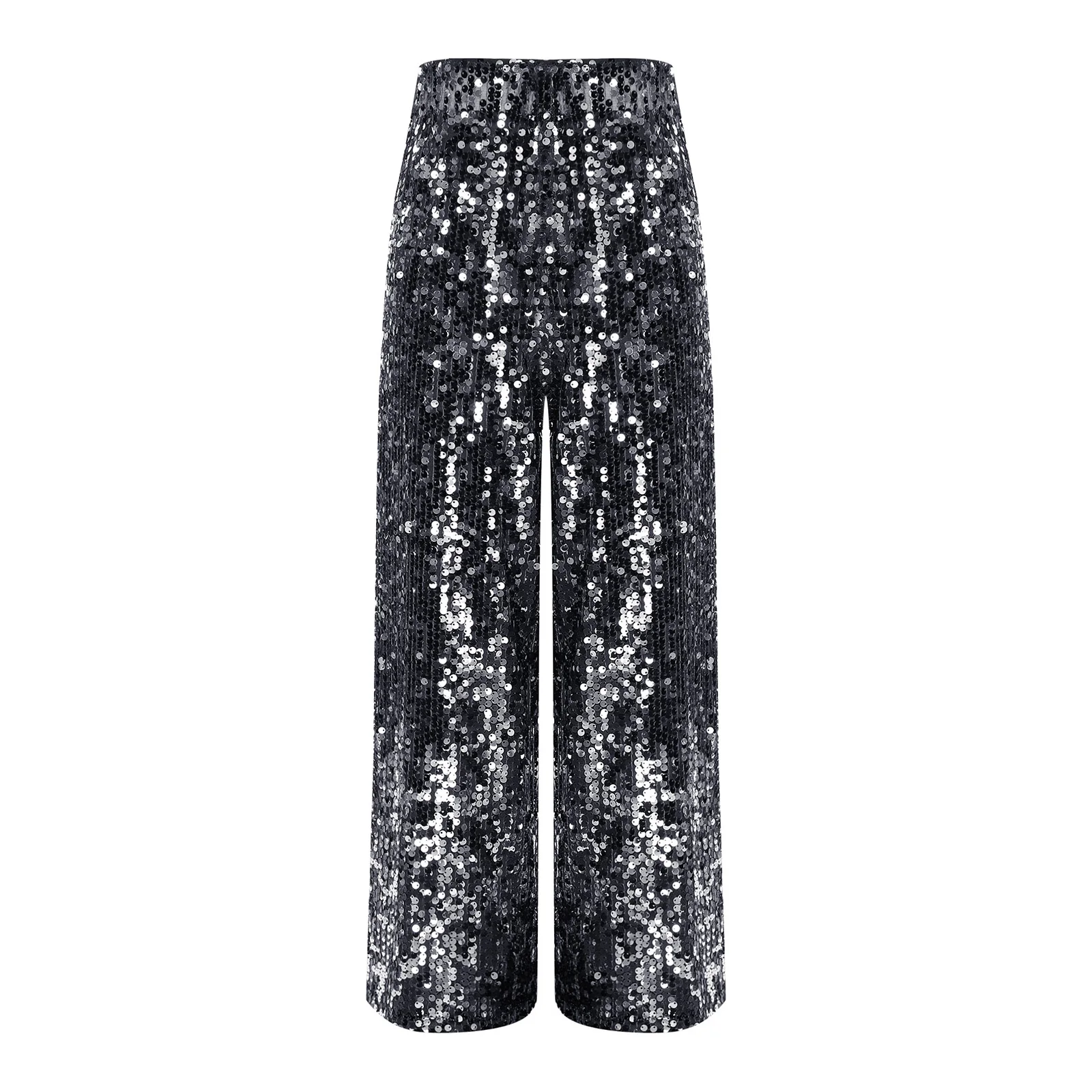 Costume de danse Jazz à paillettes pour filles, pantalon Long brillant, ample, à la mode, pour Festival, spectacle sur scène, Hip Hop