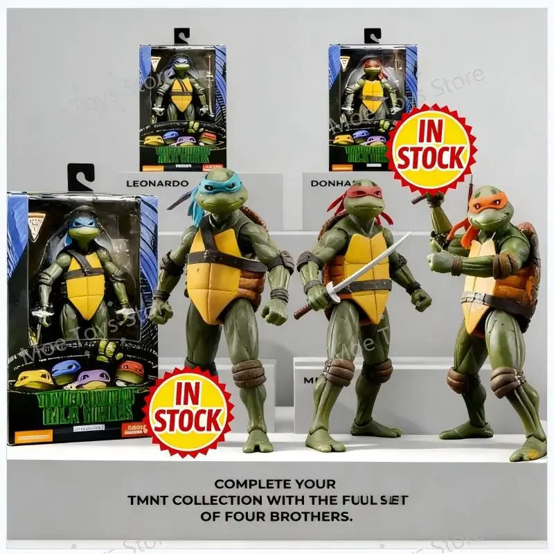 

New Ninja Turtle Anime Figure Neca 1990 Film Version Limited Edition Action Figurine Pvc Statue Room Ornament Birthday Gift