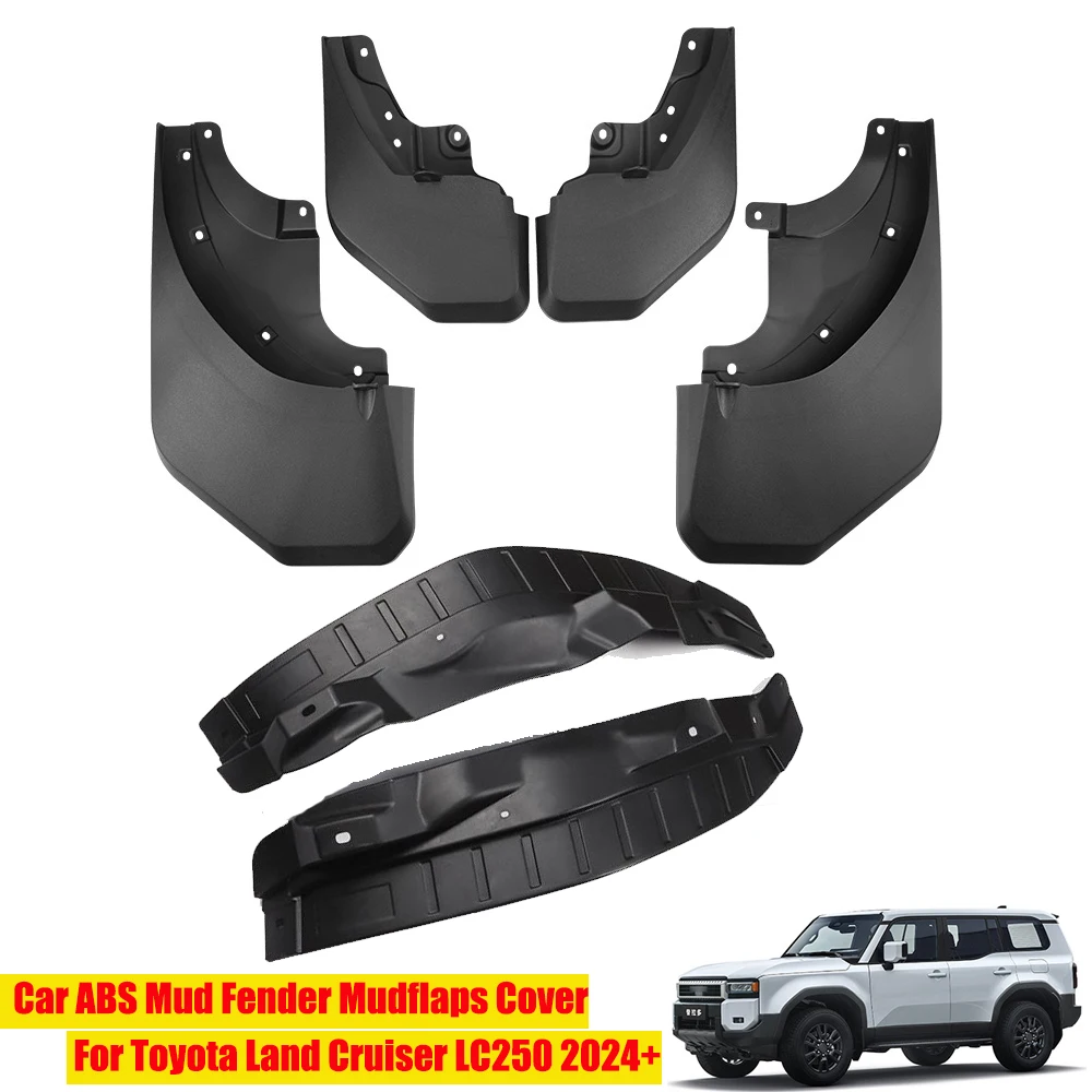 ABS Fender Wheel Arch Cover Mudguard Mudflaps Fit For Toyota Land Cruiser LC250 2024+