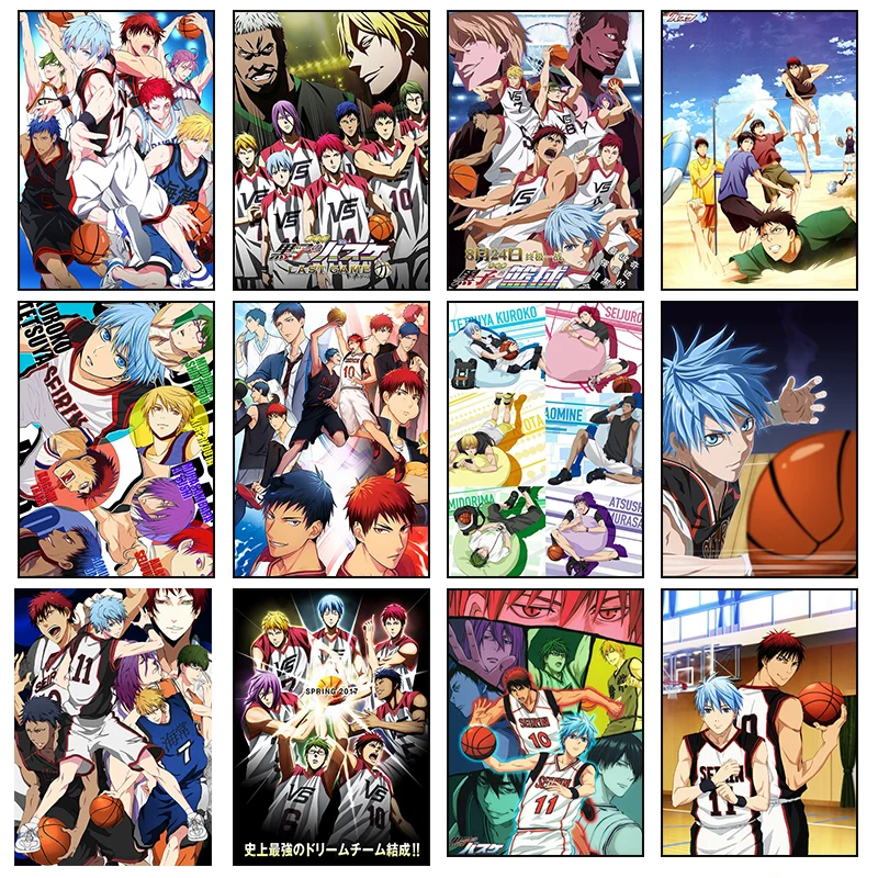 Anime Kuroko's Basketball Canvas Painting Kuroko Tetsuya Character Art Poster Pictures Suitable for Children's Room Decoration