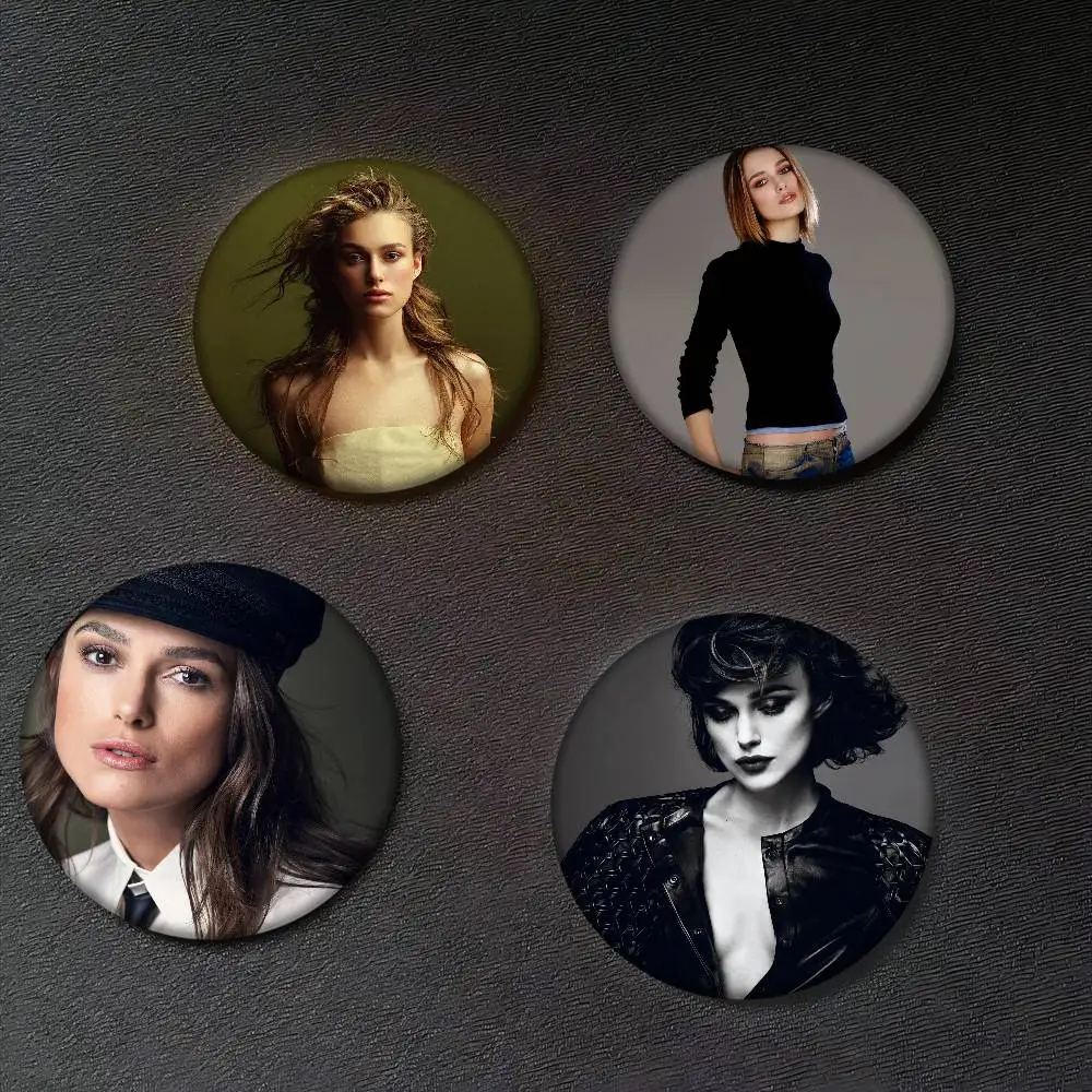 K-Keira كريستينا نايتلي صور دبابيس الإبداعية شارة مستديرة الهدايا دبابيس 32/44/58 مللي متر #1