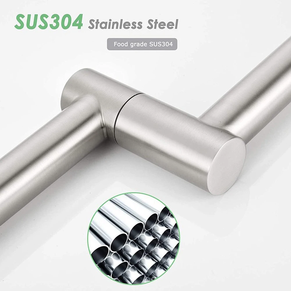 High Grade Practical To Use Brand New Wall Mounted 1 X Ceramic Faucet Swivel Folding Wall Mounted Kitchen Fauce