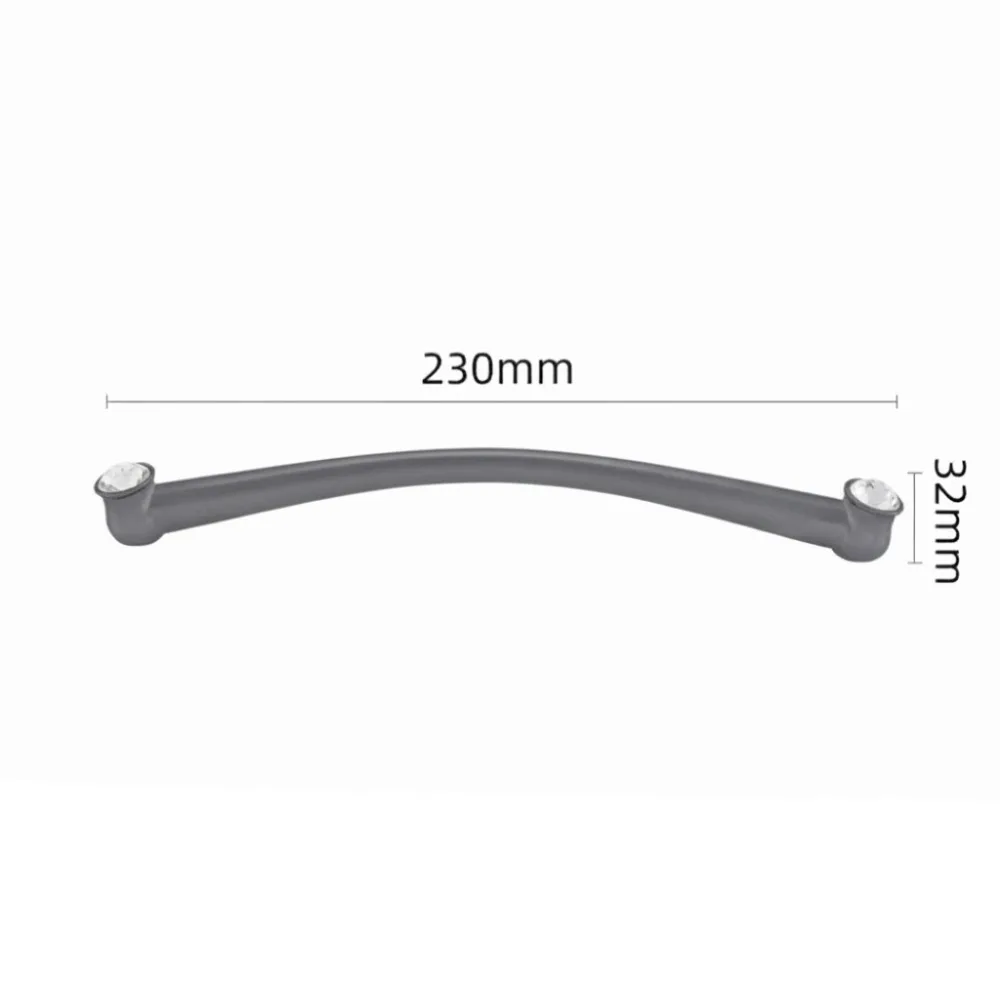 Zinc Alloy Cabinet Handles Crystal Accent Screws Included Wardrobe Handles Gold Finish Light Luxury Style Drawer Pulls
