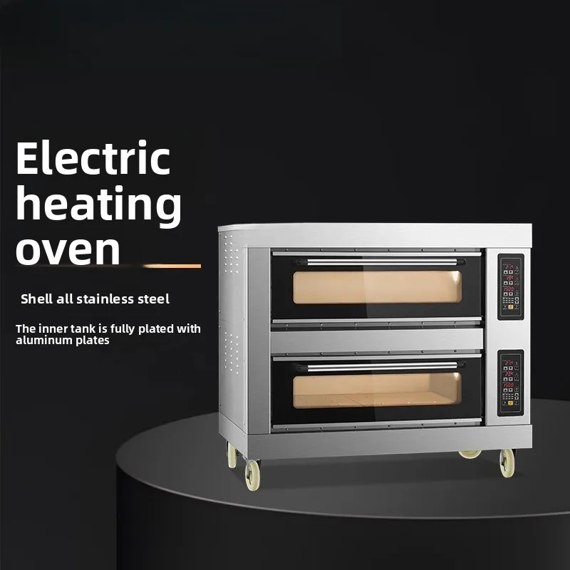 Commercial electric oven two layers four plates baked sweet potato pizza bread cake baking electric oven